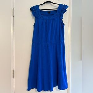 Talbots blue sun dress
